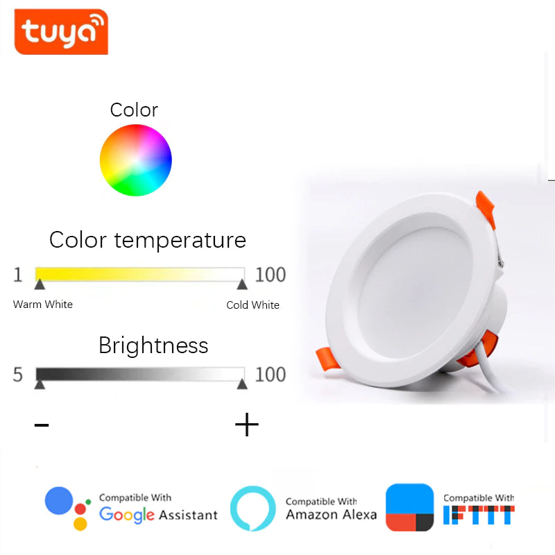 AdapTABLE Full Spectrum Smart Wifi LED Downlight