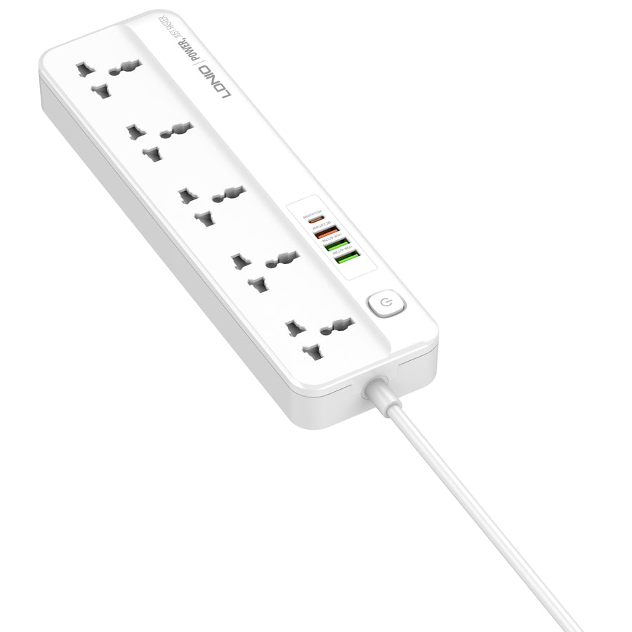 5X4 Universal Power Extension With USB A / C / QC / PD Charging Ports