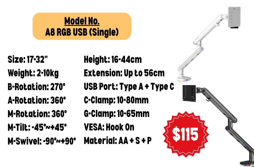 Monitor Arm Laptop Platform Master List