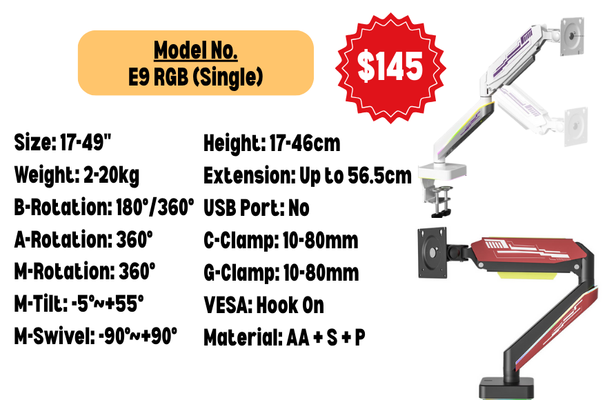 Monitor Arm Laptop Platform Master List