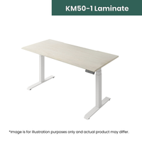 (KM50-1) Wood Grain Laminate Sit Stand Desk