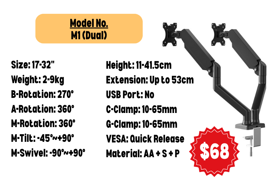 Monitor Arm Laptop Platform Master List