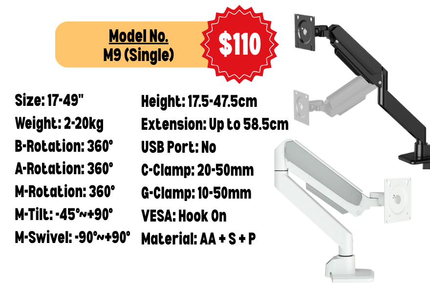 Monitor Arm Laptop Platform Master List