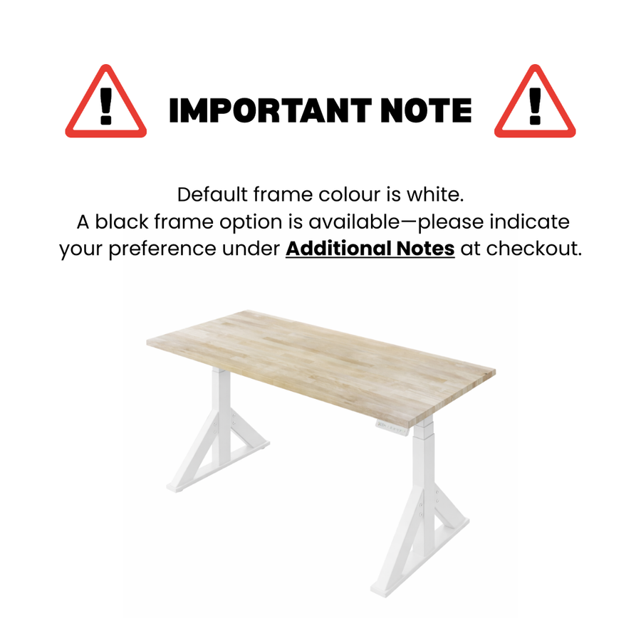 Birchwood Butcher Block Atas Sit Stand Desk