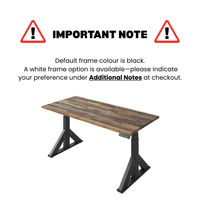 South American Walnut Plank-Joint Atas Sit Stand Desk