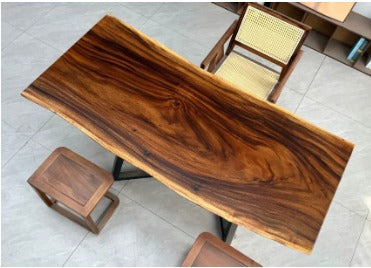 CUSTOM ORDER (1680*760*60MM SOUTH AMERICAN WALNUT SINGLE SLAB + BLACK CLASSIC + ACCESSORIES)